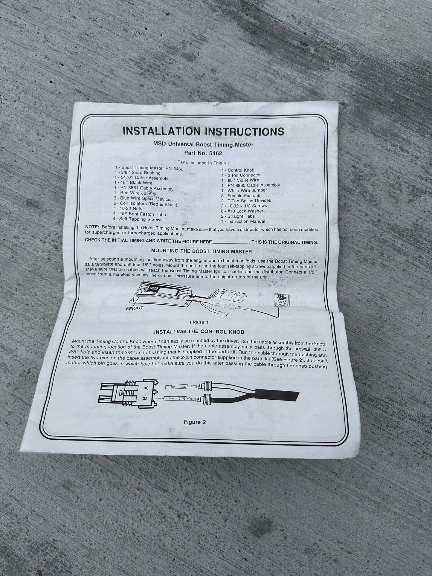 MSD 5462 Universal Boost Timing Master Retard Module & Controller