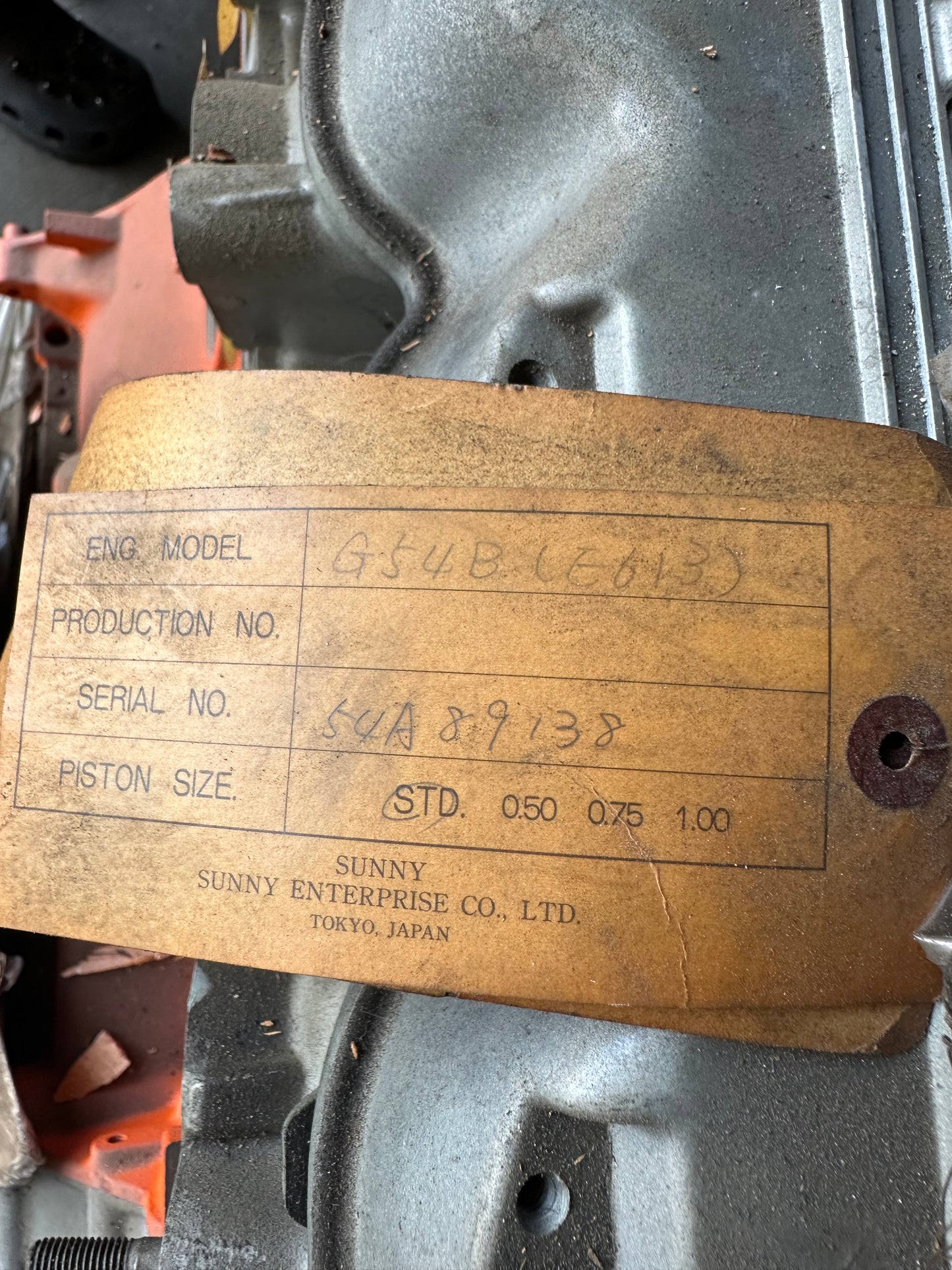 MITSUBISHI G54B 4G54 Unbalanced LONG BLOCK FORKLIFT ENGINE 2.6L